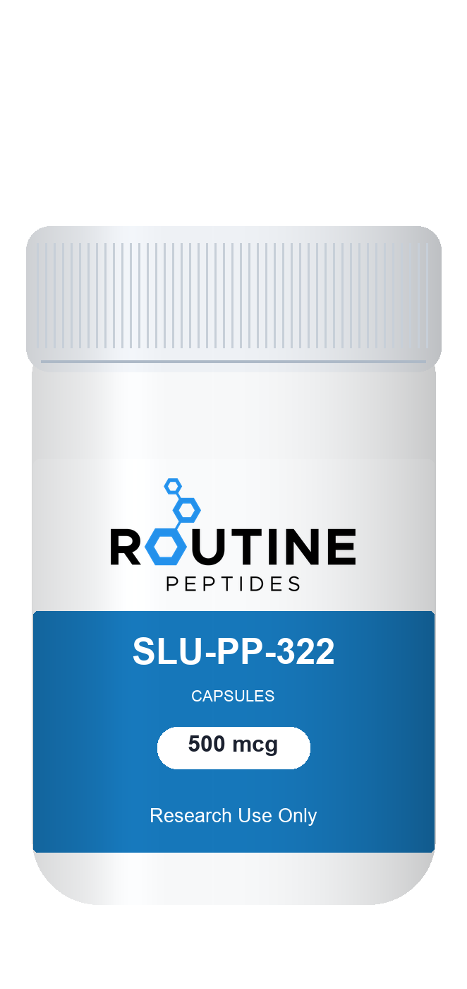SLU-PP-322 500mcg, capsules in a jar